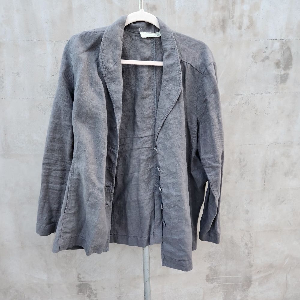 COPY - Eileen fisher gray linen blazer